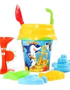 Burak Toys Set jucarii de nisip cu 8 piese Desene Galben