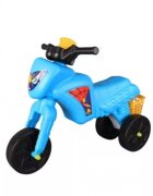 Burak Toys Tricicleta copii fara pedale Spider Light Blue actionata cu picioarele de la 2 ani pana la 20 kg inaltime pana la sezut 30 cm