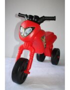 Burak Toys Tricicleta copii fara pedale Super Cross Rosie de la 2 ani pana la 20 kg Inaltime pana la sezut 30 cm