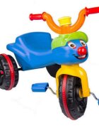 Burak Toys Tricicleta pentru copii Funny Orange cu claxon si pedale greutate maxima admisa 20 kg