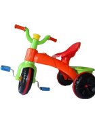 Burak Toys Tricicleta pentru copii Super Enduro Orange cu pedale cosulet jucarii si claxon