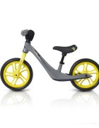 Byox Bicicleta copii fara pedale Go On grey 12 inch roti din spuma EVA scaun reglabil 32-41 cm cadru din aliaj de magneziu roti din spuma rezistenta greutate maxima 30 kg