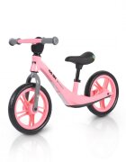 Byox Bicicleta copii fara pedale Go On pink 12 inch roti din spuma EVA scaun reglabil 32-41 cm cadru din aliaj de magneziu roti din spuma rezistenta greutate maxima 30 kg