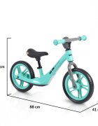 Byox Bicicleta copii fara pedale Go On turquoise 12 inch roti din spuma EVA scaun reglabil 32-41 cm cadru din aliaj de magneziu roti din spuma rezistenta greutate maxima 30 kg