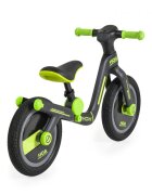 Byox Bicicleta copii fara pedale Harly Green 12 inch de la 2 ani pana la 50 kg scaun moale reglabil de la 33-38 cm anvelope din cauciuc plin manere din cauciuc moale