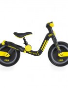 Byox Bicicleta copii fara pedale Harly Yellow 12 inch de la 2 ani pana la 50 kg scaun moale reglabil de la 33-38 cm anvelope din cauciuc plin manere din cauciuc moale