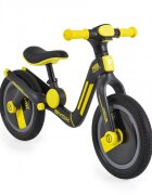 Byox Bicicleta copii fara pedale Harly Yellow 12 inch de la 2 ani pana la 50 kg scaun moale reglabil de la 33-38 cm anvelope din cauciuc plin manere din cauciuc moale