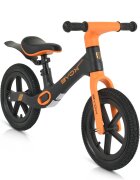 Byox Bicicleta copii fara pedale Next Step Black 12 inch cu stepper picioare lateral pliabil pentru copiii cu varsta peste 2 ani si cu o greutate maxima de pana la 50 kg scaun reglabil de la 35-41 cm
