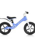 Byox Bicicleta copii fara pedale Next Step Blue 12 inch cu stepper picioare lateral pliabil pentru copiii cu varsta peste 2 ani si cu o greutate maxima de pana la 50 kg scaun reglabil de la 35-41 cm