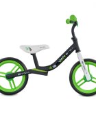 Byox Bicicleta copii fara pedale Zig-Zag Green 12 inch roti din cauciuc EVA scaun ajustabil pe inaltime de la 36 cm pana la 45 cm de la 2 ani pana la greutatea maxima admisa de 20 kg