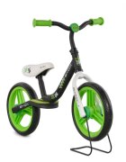 Byox Bicicleta copii fara pedale Zig-Zag Green 12 inch roti din cauciuc EVA scaun ajustabil pe inaltime de la 36 cm pana la 45 cm de la 2 ani pana la greutatea maxima admisa de 20 kg