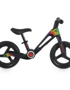 Byox Bicicleta de echilibru fara pedale pentru copii Foldy Black Design pliabil Roti 12 inch din PU rezistent Sezut ergonomic reglabil Manere confortabile antiderapante Varsta recomandata 2ani+