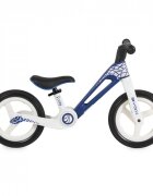 Byox Bicicleta de echilibru fara pedale pentru copii Foldy Blue Design pliabil Roti 12 inch din PU rezistent Sezut ergonomic reglabil Manere confortabile antiderapante Varsta recomandata 2ani+