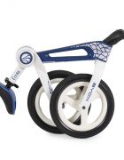 Byox Bicicleta de echilibru fara pedale pentru copii Foldy Blue Design pliabil Roti 12 inch din PU rezistent Sezut ergonomic reglabil Manere confortabile antiderapante Varsta recomandata 2ani+