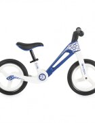 Byox Bicicleta de echilibru fara pedale pentru copii Foldy Blue Design pliabil Roti 12 inch din PU rezistent Sezut ergonomic reglabil Manere confortabile antiderapante Varsta recomandata 2ani+