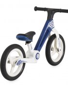 Byox Bicicleta de echilibru fara pedale pentru copii Foldy Blue Design pliabil Roti 12 inch din PU rezistent Sezut ergonomic reglabil Manere confortabile antiderapante Varsta recomandata 2ani+