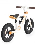 Byox Bicicleta fara pedale Orb White cu roti 12 inch gonflabile Sa reglabila de la 35cm la 41 cm Suport sticla de apa inclus Greutate maxima suportata 50 kg