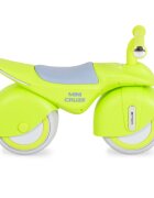 Byox Bicicleta fara pedale Ride On Mini Cruze Green cu muzica Roti EVA late si stabile cu rulment Sezut ergonomic din piele Design compact Manere ergonomice Recomandata de la 18 luni Greutate admisa 30 kg
