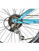 Byox Bicicleta pentru copii Princess Turcoaz 24 inch 21 viteze Shimano frana V-brake scaun si ghidon reglabile cric