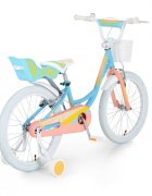 Byox Bicicleta pentru fetite cu roti ajutatoare Fashion Girl Blue 20 inch varsta 6-9 ani cu inaltimea recomandata 135-155 cm
