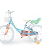 Byox Bicicleta pentru fetite cu roti ajutatoare Fashion Girl Blue 20 inch varsta 6-9 ani cu inaltimea recomandata 135-155 cm