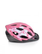 Byox Casca de protectie pentru copii Y02 Pink M marime 54-58 cmLumini LED orificii pentru ventilatie Reglator de dimensiune Vizor detasabil Captuseala detasabila