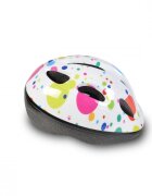 Byox Casca de protectie pentru copii Y03 Dots marime 48-54 cmcu 8 orificii de ventilatie Reglator de dimensiune Captuseala detasabila Lumini LED pentru vizibilitate nocturna