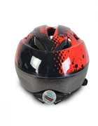 Byox Casca de protectie pentru copii Y03 Red marime 48-54 cmcu 8 orificii de ventilatie Reglator de dimensiune Captuseala detasabila Lumini LED pentru vizibilitate nocturna
