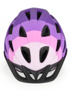 Byox Casca de protectie pentru copii Y48 Purple Marime 54-58 cmcu lumina LED Tehnologie In-Mold 17 orificii de ventilatie Reglator de dimensiune Vizor si Captuseala detasabila Lumini LED pentru vizibilitate nocturna