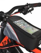 Byox Geanta pentru bicicleta cu suport pentru telefon Negru
