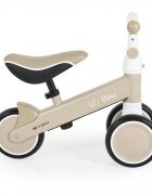 Byox Mini tricicleta de echilibru fara pedale Lils bike Beige sezut moale si reglabil pe inaltime interval de viraj limitat roti late din spuma EVA potrivita copiilor de la 1 an