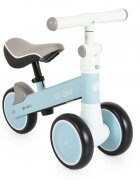 Byox Mini tricicleta de echilibru fara pedale Lils bike Blue sezut moale si reglabil pe inaltime interval de viraj limitat roti late din spuma EVA potrivita copiilor de la 1 an