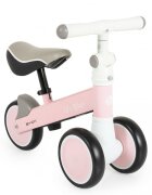 Byox Mini tricicleta de echilibru fara pedale Lils bike Pink sezut moale si reglabil pe inaltime interval de viraj limitat roti late din spuma EVA potrivita copiilor de la 1 an