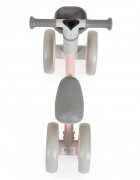 Byox Mini vehicul Ride-On de echilibru Mini Rider Roz cu scaun moale ergonomic ce poate fi reglat in doua pozitii cos frontal raza de viraj limitata roti din cauciuc Eva de la 12 luni pana la greutatea maxima de 20 kg