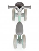 Byox Mini vehicul Ride-On de echilibru Mini Rider Verde cu scaun moale ergonomic ce poate fi reglat in doua pozitii cos frontal raza de viraj limitata roti din cauciuc Eva de la 12 luni pana la greutatea maxima de 20 kg