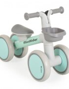 Byox Mini vehicul Ride-On de echilibru Mini Rider Verde cu scaun moale ergonomic ce poate fi reglat in doua pozitii cos frontal raza de viraj limitata roti din cauciuc Eva de la 12 luni pana la greutatea maxima de 20 kg