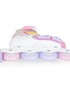Byox Role reglabile marime 34-38 pentru copiiinterior respirabil cu spuma de amortizarecatarame reglabile cu inchidere Velcro si catarama dubla Dizzy Pink
