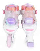 Byox Role reglabile marime 34-38 pentru copiiinterior respirabil cu spuma de amortizarecatarame reglabile cu inchidere Velcro si catarama dubla Dizzy Pink