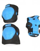 Byox Set protectii copii pentru sport in aer liber Blue cu cotiere genunchiere si protectii brate Class A pana la 25kg Marime S