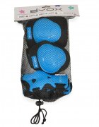 Byox Set protectii copii pentru sport in aer liber Blue cu cotiere genunchiere si protectii brate Class A pana la 25kg Marime S