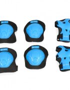 Byox Set protectii copii pentru sport in aer liber Blue cu cotiere genunchiere si protectii brate Class A pana la 25kg Marime S