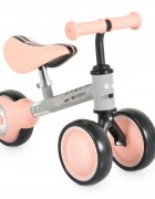 Byox Tricicleta copii fara pedale Mini Wee Pink scaun moale reglabil pe inaltime roti cu lumini raza de rotatie limitata roti late din spuma Eva de la 12 luni pana la 20 kg