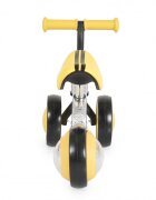Byox Tricicleta copii fara pedale Mini Wee Yellow scaun moale reglabil pe inaltime roti cu lumini raza de rotatie limitata roti late din spuma Eva de la 12 luni pana la 20 kg