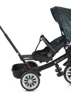 Byox Tricicleta multifunctionala pentru copii Space Blue cu roti EVAManer parinte reglabil pe inaltimeScaun rotativSpatar reglabil cu pozitie somnGhidon pliabilRoti EVA2 tipuri de suport picioareCosulet si suport pahar
