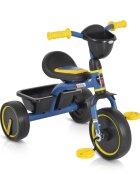 Byox Tricicleta pentru copii Buddy Blue cu cosulete de depozitare roti din cauciuc Eva scaun ergonomic de la 3 ani pana la 25 kg
