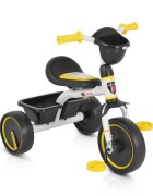 Byox Tricicleta pentru copii Buddy White cu cosulete de depozitare roti din cauciuc Eva scaun ergonomic de la 3 ani pana la 25 kg