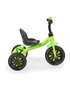Byox Tricicleta pentru copii Cavalier Lux Green cu pedale suport sticluta apa scaun confortabil manere antiderapante structura metalica de la varsta de 3 ani pana la 25 kg