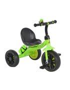 Byox Tricicleta pentru copii Cavalier Lux Green cu pedale suport sticluta apa scaun confortabil manere antiderapante structura metalica de la varsta de 3 ani pana la 25 kg