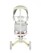Byox Tricicleta pentru copii Compacto Verde ultrapliabila 3 in 1 cu suport de picioare control al directiei scaun reversibil rotire 360 grade spatar reglabil copertina XXLpernuta moale pe scaun si spatar