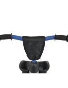 Byox Tricicleta pentru copii cu cosulete de depozitare Leo Blue roti din cauciuc Eva cosulet pentru jucarii de la 3 ani pana la 25 kg